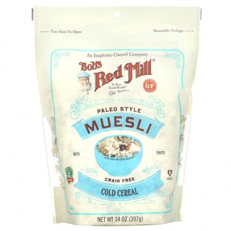 Bob's Red Mill, 뮤즐리, 팔레오 식단, 글루텐 무함유, 397g(14oz)