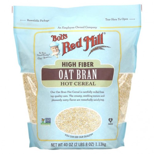 Bob's Red Mill, 고 섬유소 귀리 시리얼, 따뜻한 시리얼, 1.13kg(40oz)