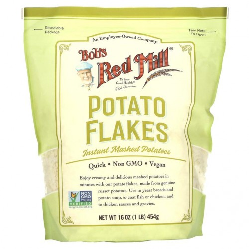 Bob's Red Mill, 감자 플레이크, 인스턴트 으깬 감자, 16 oz (454 g)