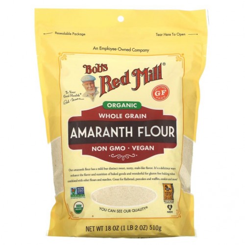 Bob's Red Mill, 유기농 아마란스가루, 통곡물, 18 oz (510 g)