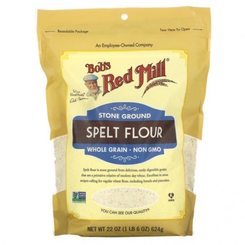 Bob's Red Mill, 스펠트밀가루, 통곡물, 22 oz (624 g)