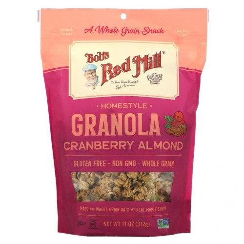 Bob's Red Mill, 구운 그래놀라, 크랜베리 아몬드, 312g(11oz)
