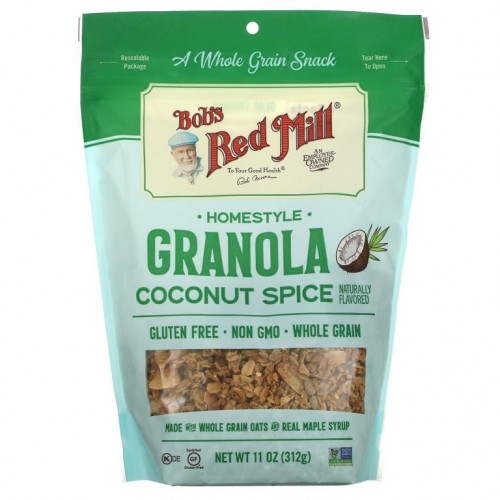 Bob's Red Mill, 구운 그래놀라, 코코넛 스파이스, 312g(11oz)