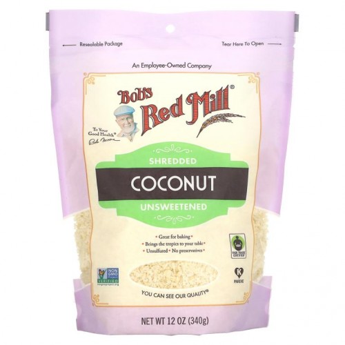 Bob's Red Mill, 코코넛 가루, 무가당, 340g(12oz)