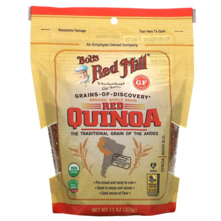 Bob's Red Mill, 유기농, 통곡물 적퀴노아, 369g(13oz)
