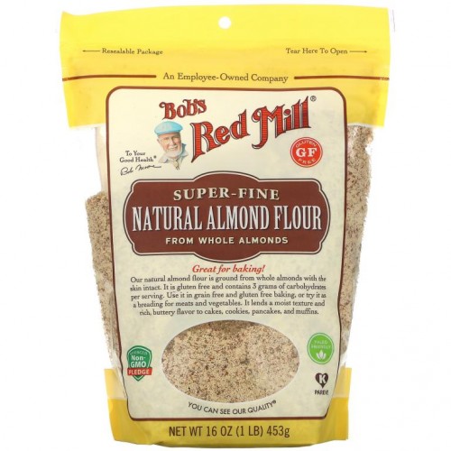 Bob's Red Mill, 천연 아몬드 가루, 미립분, 453g(16oz)
