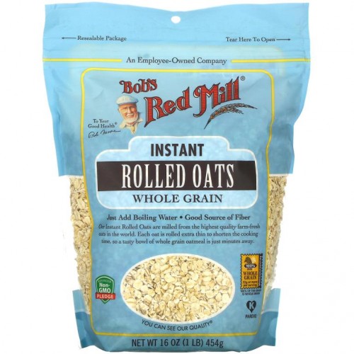 Bob's Red Mill, 인스턴트 납작귀리, 통곡물, 454g(16oz)