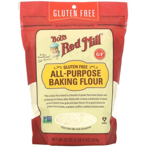 Bob's Red Mill, 다목적 베이킹 밀가루, 글루텐 무함유, 624g(22oz)