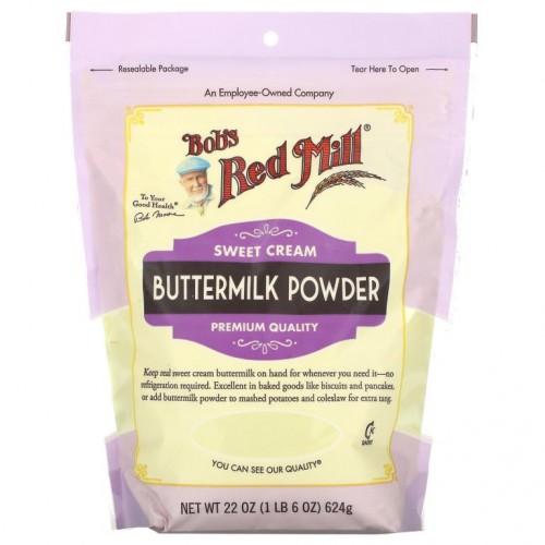 Bob's Red Mill, 버터밀크 파우더, 스위트 크림, 624g(22oz)