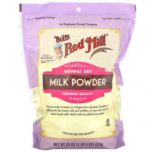 Bob's Red Mill, 밀크 파우더, 탈지 분유, 624g(22oz)