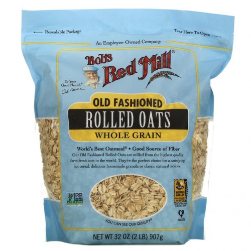 Bob's Red Mill, 올드패션드 롤드 오츠, 통곡물, 907g(32oz)