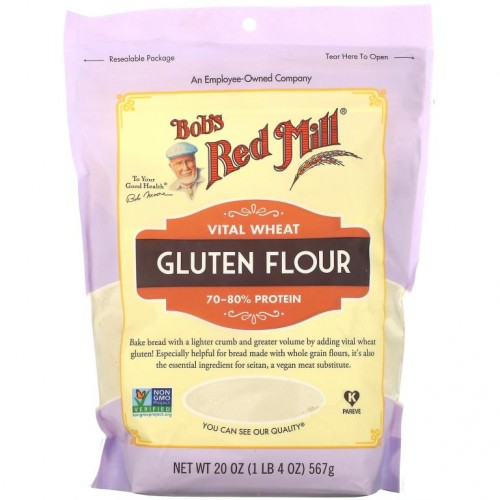 Bob's Red Mill, 바이탈 밀 글루텐 가루, 567g(20oz)