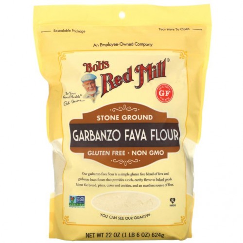 Bob's Red Mill, 가반조 파바 밀가루, 624g(22oz)
