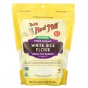Bob's Red Mill, 유기농 백미 가루, 680g(24oz)