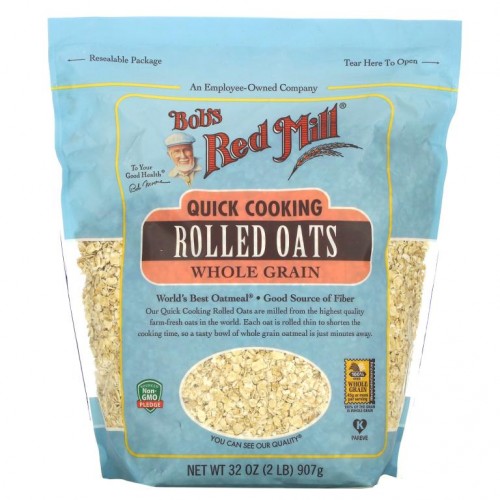 Bob's Red Mill, 빠르게 조리되는 납작 귀리, 907g(32oz)