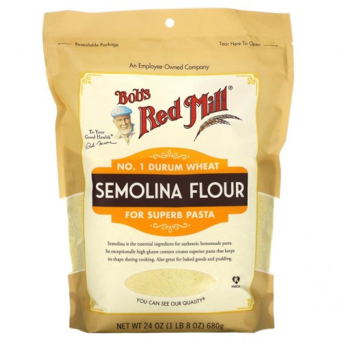 Bob's Red Mill, Semolina Flour, 24 oz (680 g)