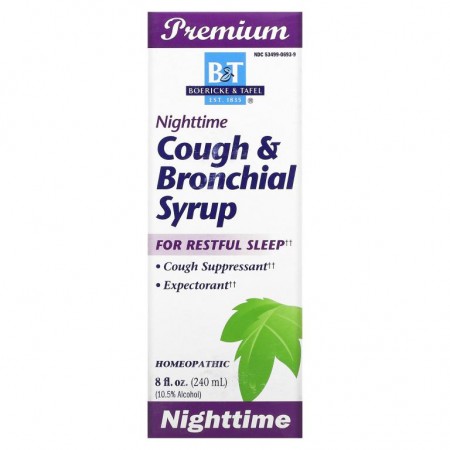 Boericke & Tafel, Cough & Bronchial Syrup, Nighttime , 8 fl oz (240 ml)