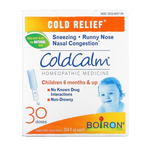 Boiron, ColdCalm, Cold Relief, 만 6개월 이상, 개별 경구 제공량 30회, 각 0.034fl oz