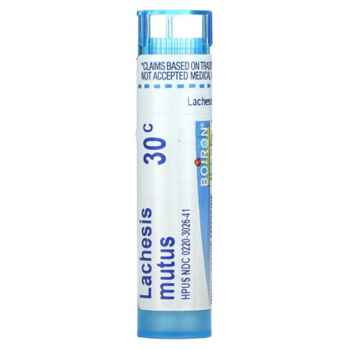 Boiron, Single Remedies, 라케시스 무터스, 30C, 약 팰릿 80개