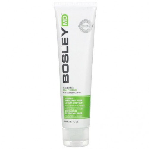 Bosley, Rejuvenating Scalp Scrub With Bamboo Charcoal, 5.1 fl oz (150 ml)