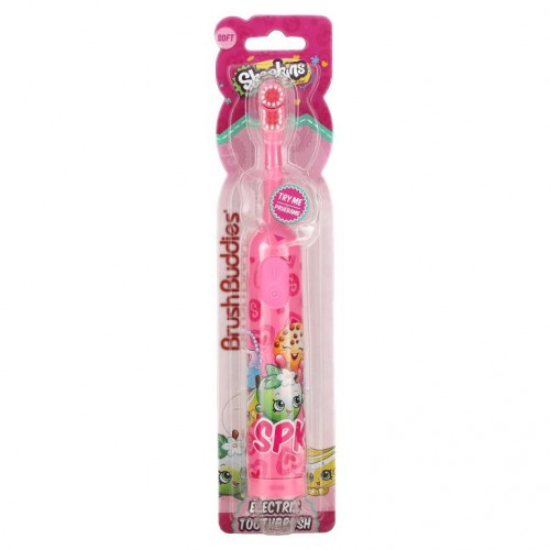 Brush Buddies, Shopkins, 전동칫솔, 소프트, 1개