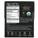Buddha Teas, Organic Herbal Tea, Sage Leaf, 18 Tea Bags, 0.83 oz (24 g)