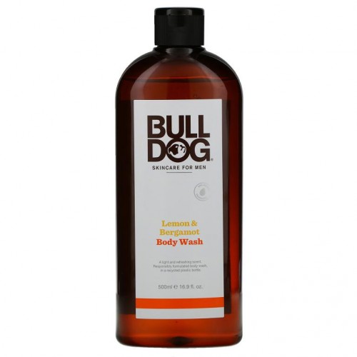 Bulldog Skincare For Men, 바디 워시, 레몬 & 베르가모트, 500ml(16.9fl oz)