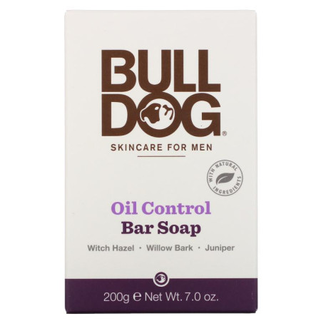 Bulldog Skincare For Men, Bar Soap, Oil Control, 7.0 oz (200 g)