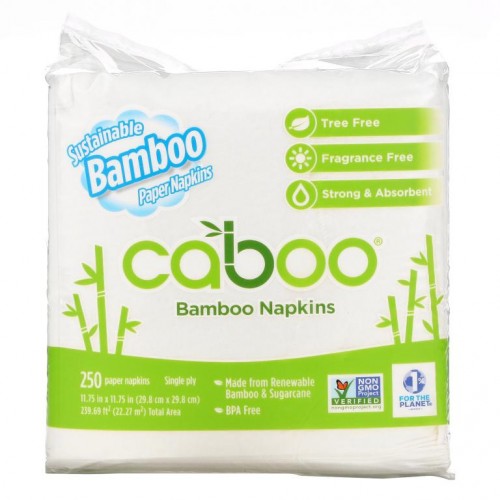 Caboo, Bamboo Napkins, 250 Paper Napkins