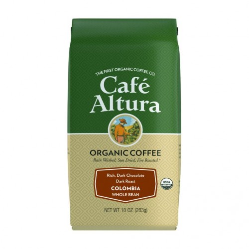 Cafe Altura, 유기농 커피, 콜롬비아, 원두, 다크 로스트, 283g(10oz)