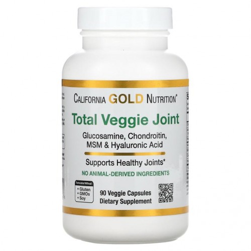 California Gold Nutrition, 토탈 베지 조인트, 베지 글루코사민, 콘드로이틴, MSM 및 히알루론산, 베지 캡슐 90정