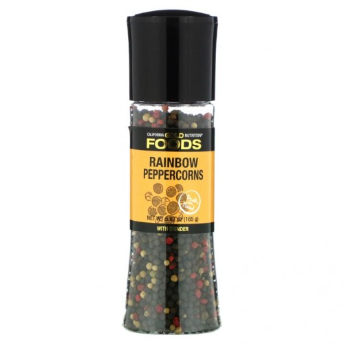 California Gold Nutrition, 푸드 - 레인보우 통후추 그라인더, 165g(5.82oz)