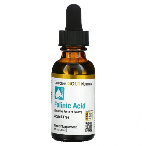 California Gold Nutrition, 폴린산, 알코올 무함유, 30ml(1fl oz)