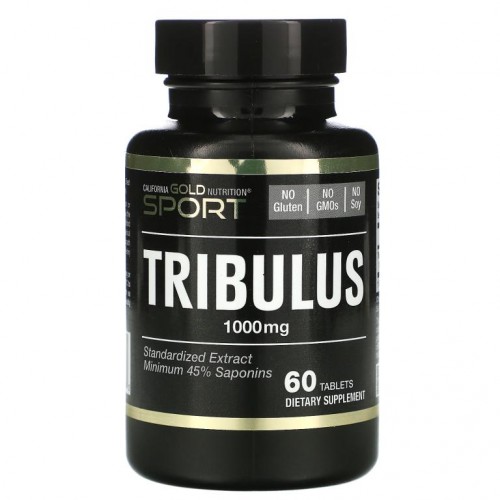 California Gold Nutrition, 트리뷸러스, 표준화된 추출물, 사포닌 최소 45%, 1,000mg, 60정