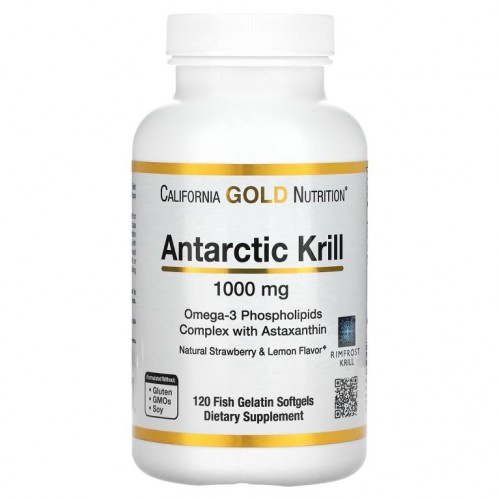 California Gold Nutrition, 남극 크릴 오일, 1,000mg, 피쉬 젤라틴 소프트젤 120정