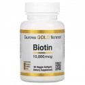 California Gold Nutrition, 비오틴, 10,000mcg, 베지 소프트젤 90정