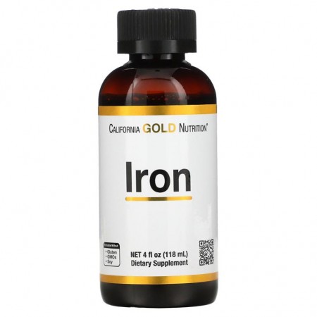California Gold Nutrition, 철분, 118ml(4fl oz)