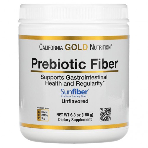 California Gold Nutrition, 프리바이오틱 섬유소, 180g(6.3oz)