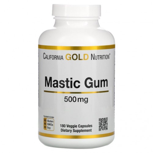California Gold Nutrition, 매스틱검, 500mg, 베지 캡슐 180정