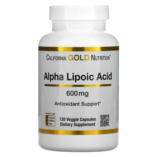 California Gold Nutrition, 알파리포산, 600mg, 베지 캡슐 120정