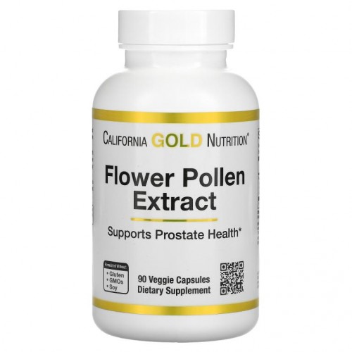California Gold Nutrition, 꽃가루 추출물, 베지 캡슐 90정