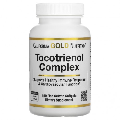 California Gold Nutrition, 토코트리에놀 복합체, 비타민E 및 혼합 토코트리에놀, 피쉬 젤라틴 소프트젤 150정