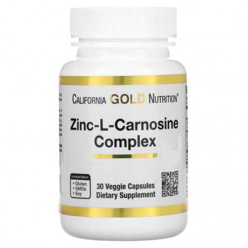 California Gold Nutrition, 아연-l-카르노신 복합체, 베지 캡슐 30정