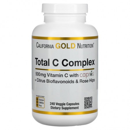 California Gold Nutrition, 종합 C 복합체, 500mg, 베지 캡슐 240정