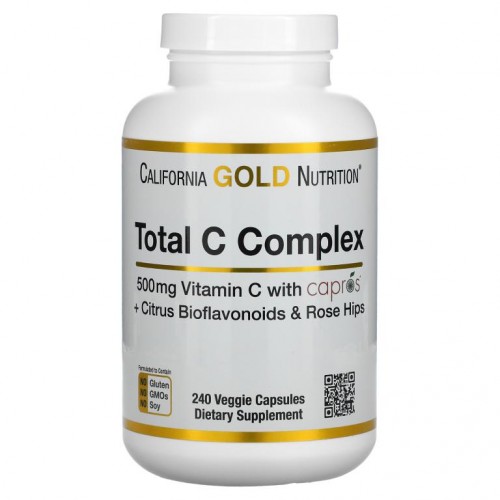 California Gold Nutrition, 종합 C 복합체, 500mg, 베지 캡슐 240정