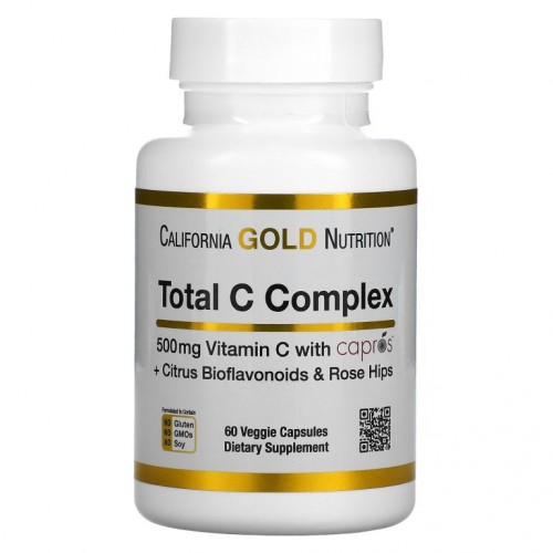 California Gold Nutrition, 종합 C 복합체, 500mg, 베지 캡슐 60정