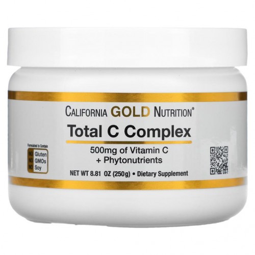 California Gold Nutrition, 종합 비타민C 복합체, 비타민C + 식물성 영양소, 500mg, 250g(8.81oz)