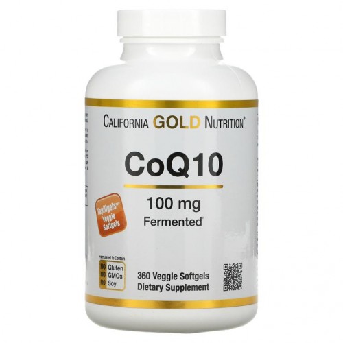 California Gold Nutrition, CoQ10, 100mg, 베지 소프트젤 360정