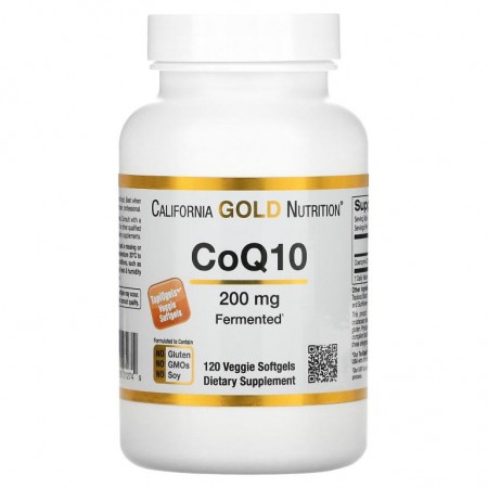 California Gold Nutrition, CoQ10, 200mg, 베지 소프트젤 120정