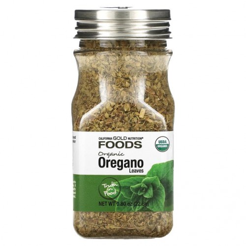 California Gold Nutrition, FOODS - 유기농 오레가노, 22.6g(0.80oz)